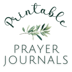 Printable Prayer Journals