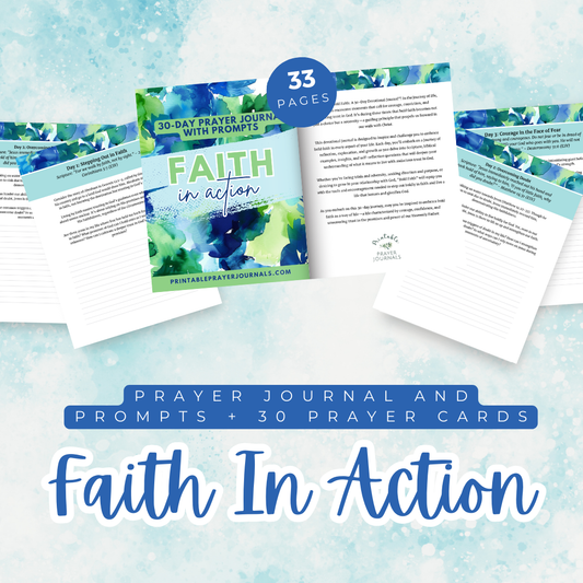 Printable Prayer Journal: Faith In Action