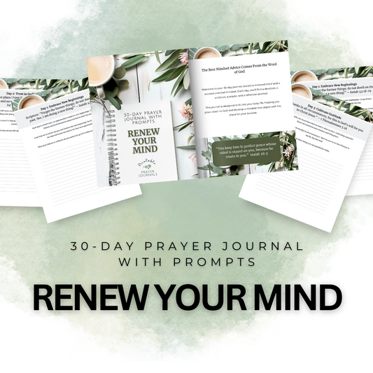 30 Day Renew Your Mind Printable Prayer Journal